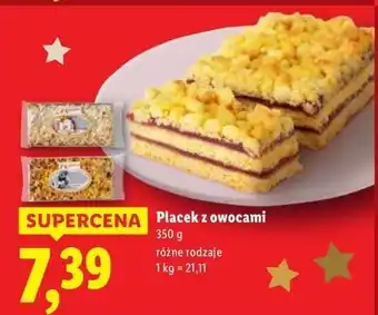 Lidl Placek z owocami oferta