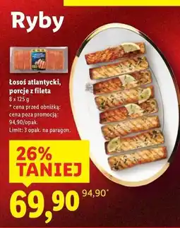 Lidl Łosoś porcje oferta