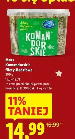 Lidl Filety śledziowe komandorskie Mors Ryby oferta