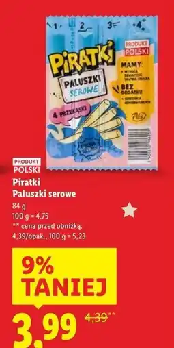 Lidl Paluszki serowe Pikok Piratki oferta