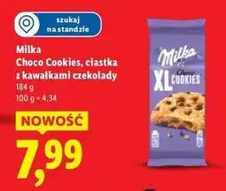 Lidl Ciastka czekoladowe Milka Xl Cookie oferta