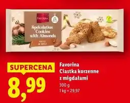 Lidl Ciastka migdałowo-korzenne Favorina oferta