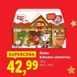 Lidl Kalendarz adwentowy 3d Kinder oferta