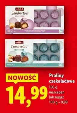 Lidl Praliny czekoladowe nugat Lambertz oferta