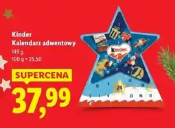 Lidl Kalendarz adwentowy gwiazda Kinder oferta