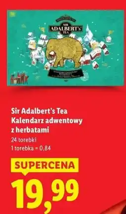 Lidl Kalendarz adwentowy szczęście Sir Adalbert's Tea oferta