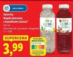Lidl Napój aloesowy zero cukru Solevita oferta