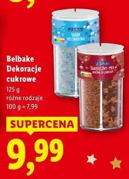 Lidl Dekoracje cukrowe świąteczny mix Belbake oferta