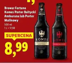 Lidl Piwo Komes Porter Malinowy oferta