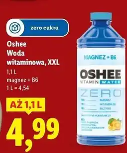 Lidl Napój magnez+b6 Oshee Vitamin Water Zero oferta
