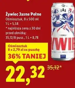 Lidl Piwo Żywiec Jasne Pełne oferta