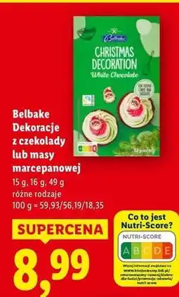 Lidl Dekoracje z białej czekolady Belbake oferta