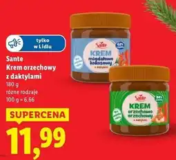 Lidl Krem orzechowo orzechowy z daktylami Sante oferta