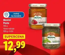 Lidl Pesto z bazylią Monini oferta