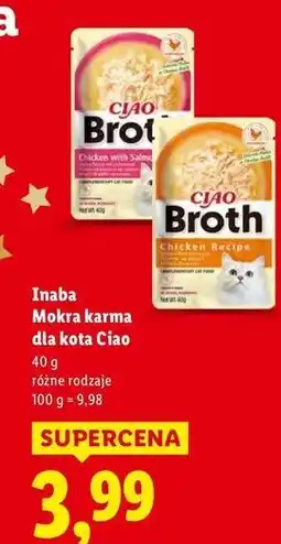 Lidl Kawałki kurczaka Inaba Ciao Broth oferta