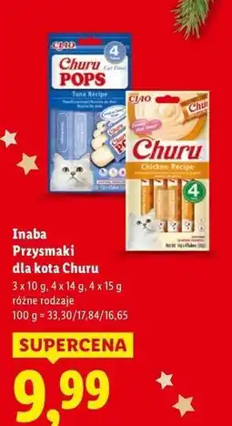Lidl Przysmak dla psa kurczak Inaba Ciao Churu oferta