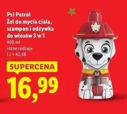 Lidl Żel do kąpieli psi patrol oferta