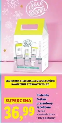 Lidl Zestaw w pudełku: krem do twarzy + serum Face Boom oferta