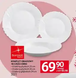 Selgros Zestaw obiadowy Bormioli oferta