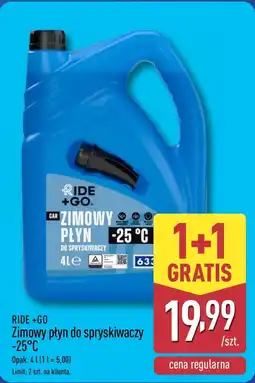 ALDI Płyn do spryskiwaczy zimowy Ride + Go oferta