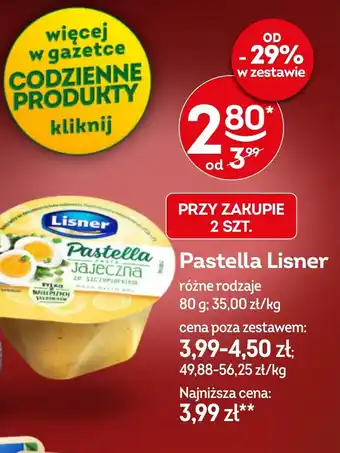 Żabka Pasta jajeczna Lisner oferta