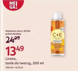Rossmann Tonik do twarzy Lirene oferta