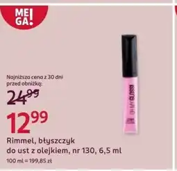 Rossmann Błyszczyk do ust Rimmel oferta