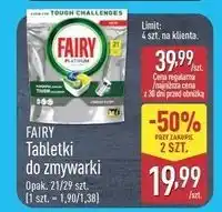 ALDI Tabletki do zmywarek lemon Fairy Platinum oferta