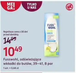 Rossmann Wkładki odświeżające Fusswohl oferta
