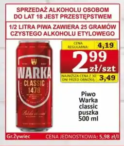 Marmax Piwo Warka classic Gr. Żywiec oferta