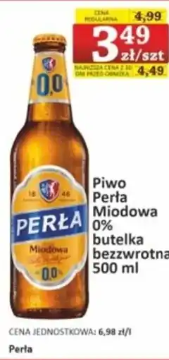 Marmax Piwo perła miodowa 0% butelka bezzwrotna perła oferta