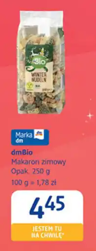 dm drogerie markt dmBio Makaron zimowy oferta