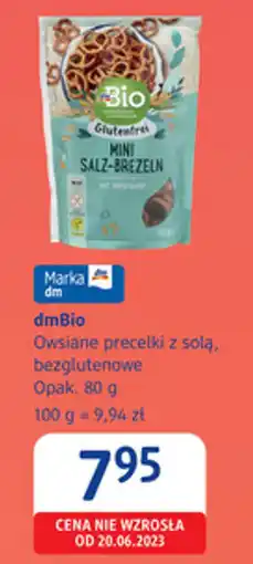 dm drogerie markt dmBio Owsiane precelki z solą, bezglutenowe oferta