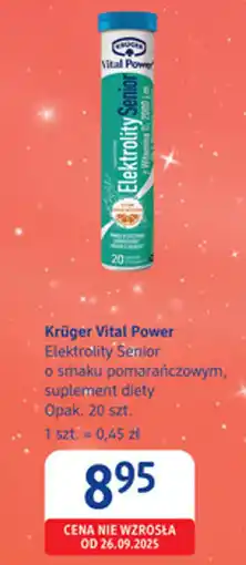 dm drogerie markt Krüger Vital Power Elektrolity Senior suplement diety oferta