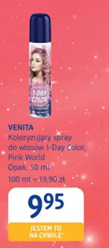 dm drogerie markt Venita koloryzujący spray do włosów 1-day color, pink world oferta