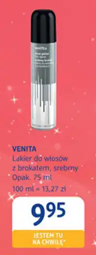 dm drogerie markt Venita lakier do włosów z brokatem, srebrny oferta