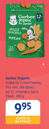 dm drogerie markt Gerber Organic Krakersy z marchewką, bez soli oferta