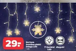 Netto Kurtyna świetlna płatki śniegu 71 led oferta