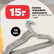 Netto Zestaw wieszaków welurowych oferta