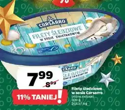 Netto Filety śledziowe w sosie śmietankowym Corsarro oferta