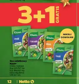 Netto Sos sałatkowy grecki Knorr oferta