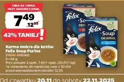 Netto Karma dla kota dorsz tuńczyk Purina Felix Soup Original oferta