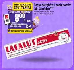 Polomarket Pasta do zębów Lacalut Activ lub Sensitive oferta