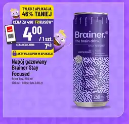 Polomarket Napój gazowany Brainer Stay Focused (jagoda mango) oferta