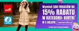 Polomarket 15% Rabatu w kategorii: Kurtki w e-sklepie captainmike.pl (za 500 Frikasów) oferta