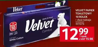 Selgros Papier toaletowy Velvet oferta