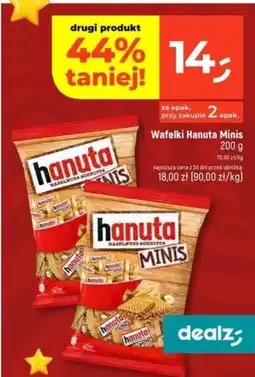 Dealz Wafelki Hanuta Minis 200g oferta