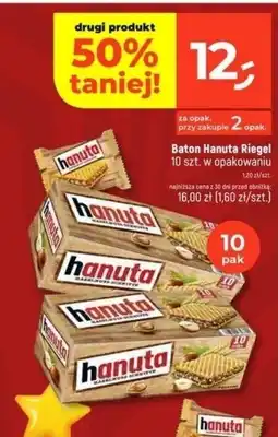 Dealz Baton Hanuta Riegel 10 szt. w opakowaniu oferta