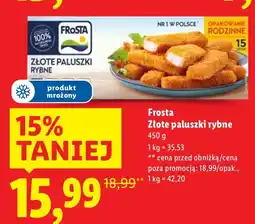 Lidl Złote paluszki rybne Frosta oferta