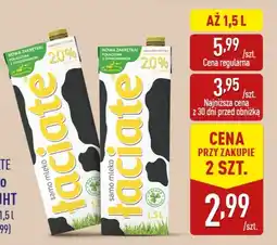ALDI Mleko 2% UHT ŁACIATE oferta
